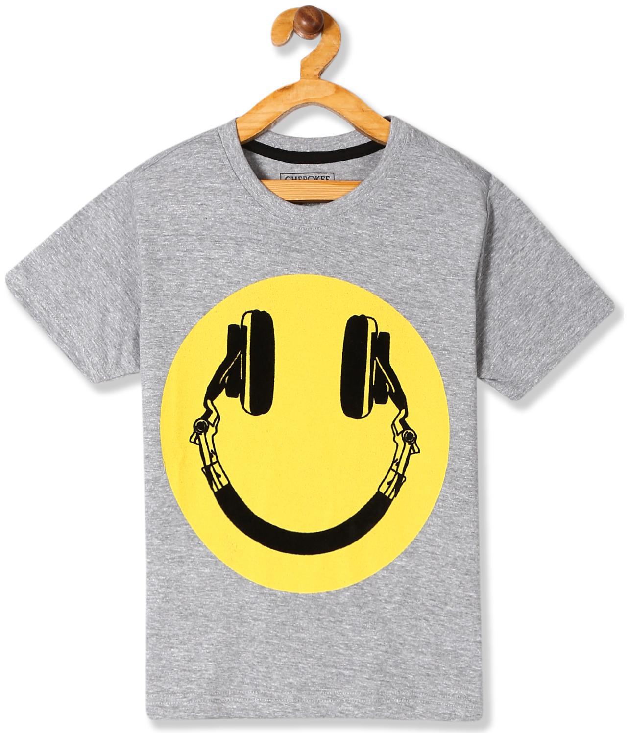 

CHEROKEE Boy Cotton Printed T-shirt - Grey