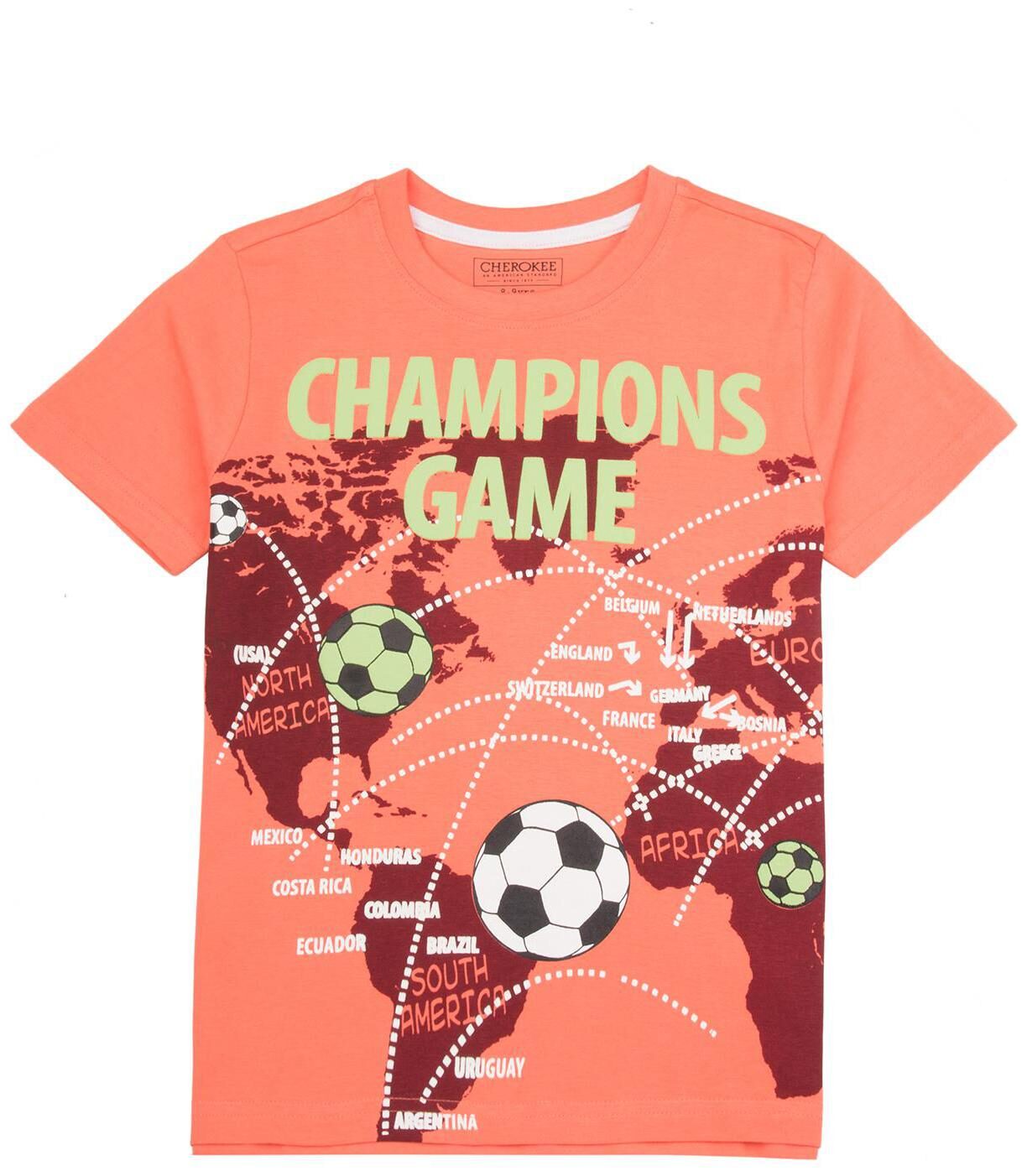 

CHEROKEE Boy Cotton Printed T-shirt - Orange