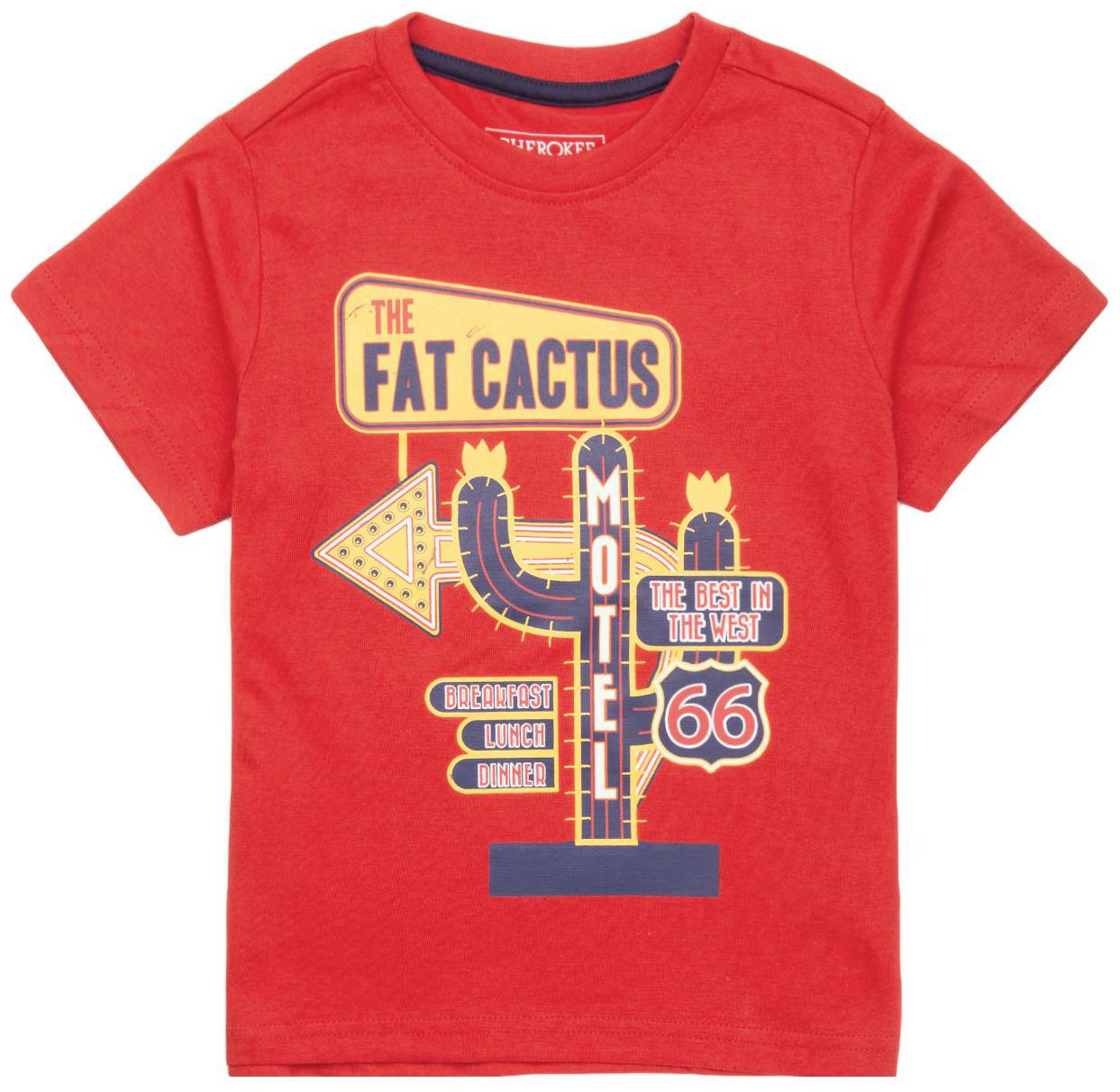 

CHEROKEE Boy Cotton Printed T-shirt - Red
