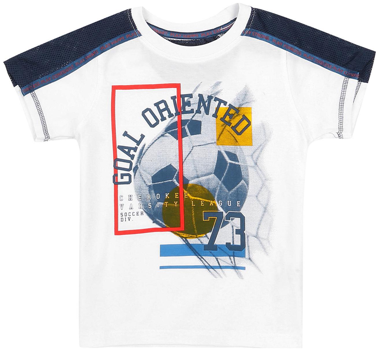 

CHEROKEE Boy Cotton Printed T-shirt - White