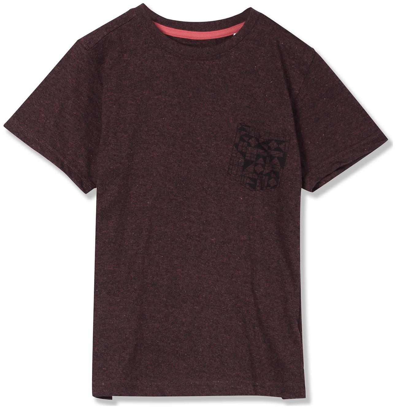 

CHEROKEE Boy Cotton Solid T-shirt - Red