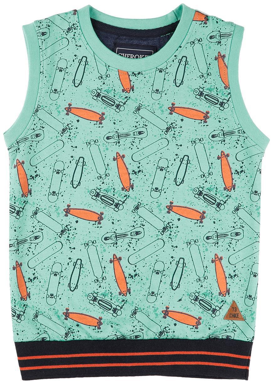 

CHEROKEE Boy Cotton Printed T-shirt - Green