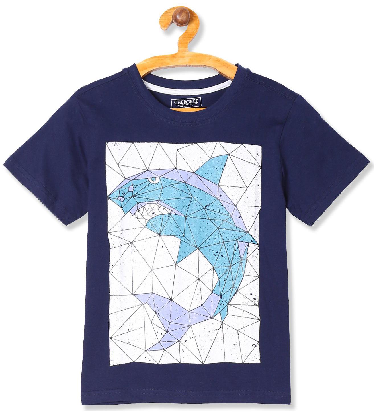 

CHEROKEE Boy Cotton Printed T-shirt - Blue
