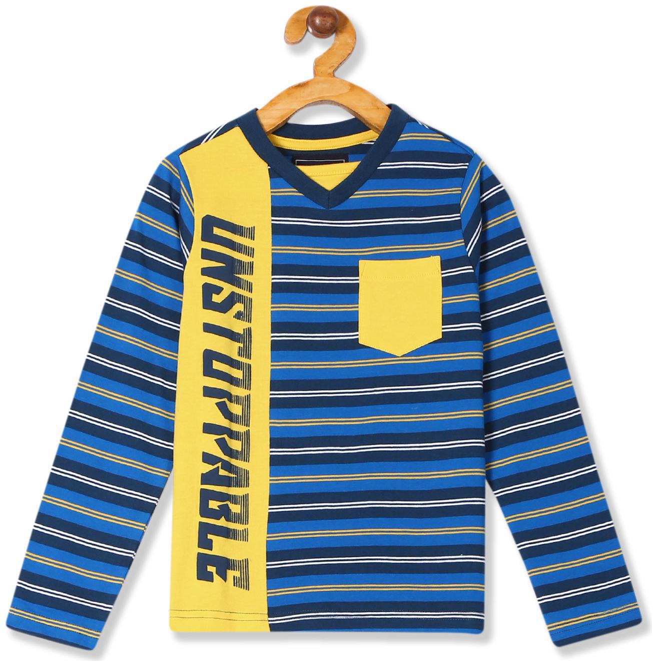 

CHEROKEE Boy Cotton Striped T-shirt - Blue
