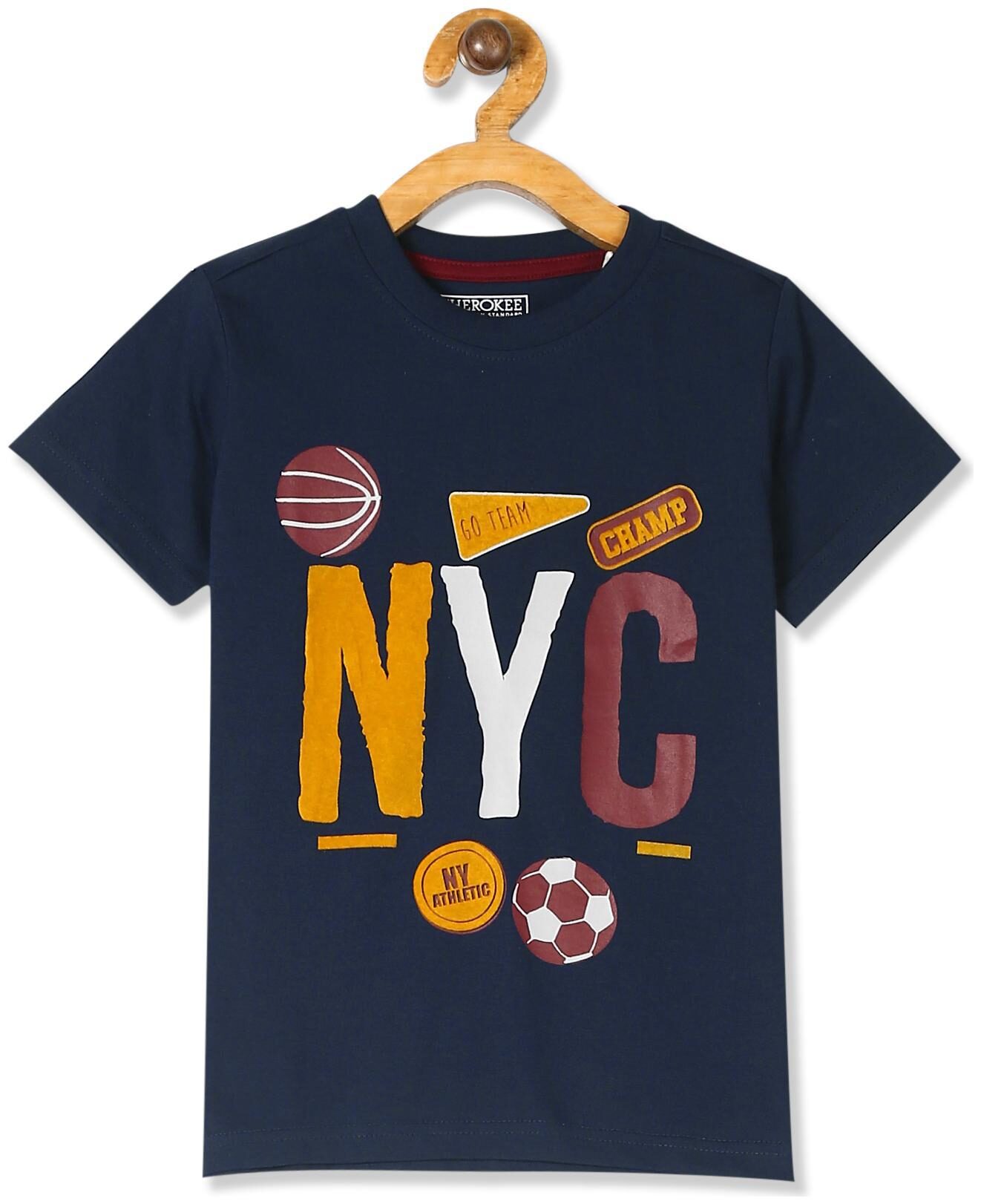 

CHEROKEE Boy Cotton Printed T-shirt - Blue