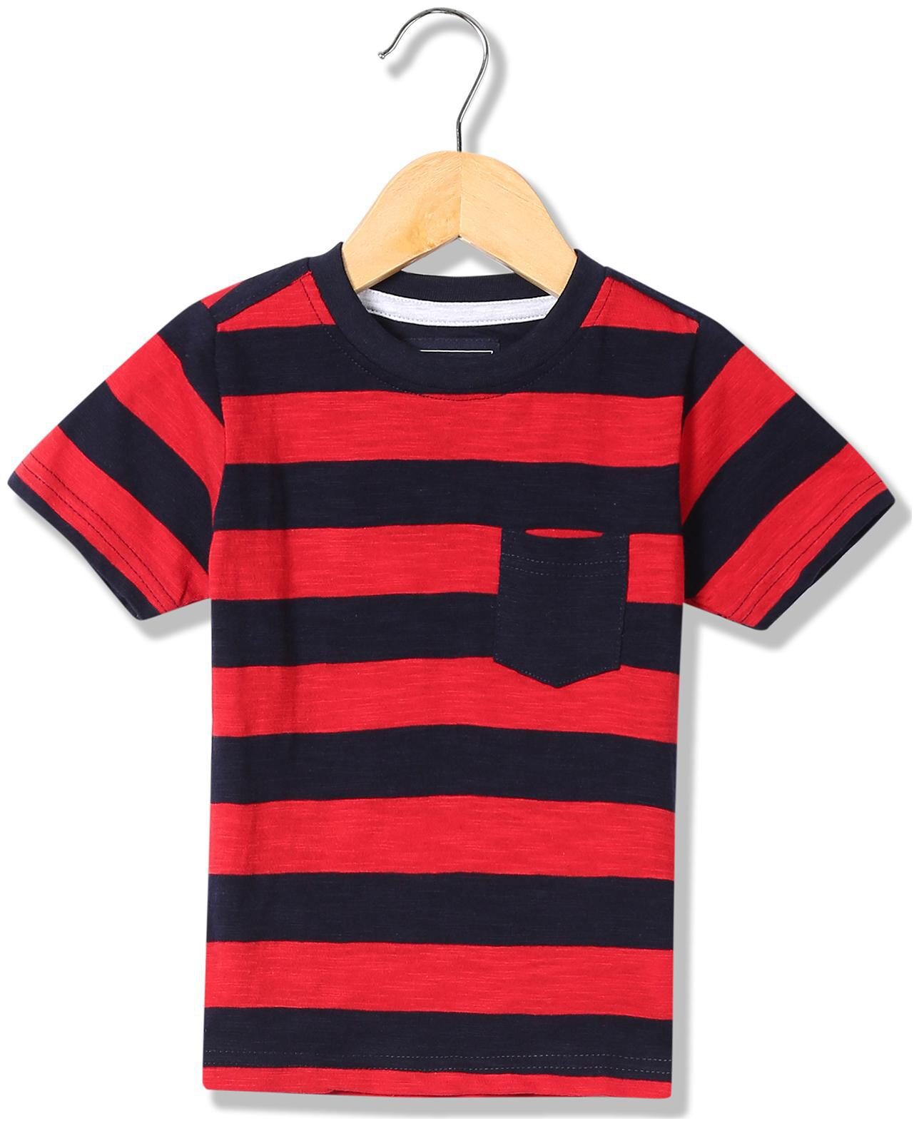 

CHEROKEE Boy Cotton Striped T-shirt - Red