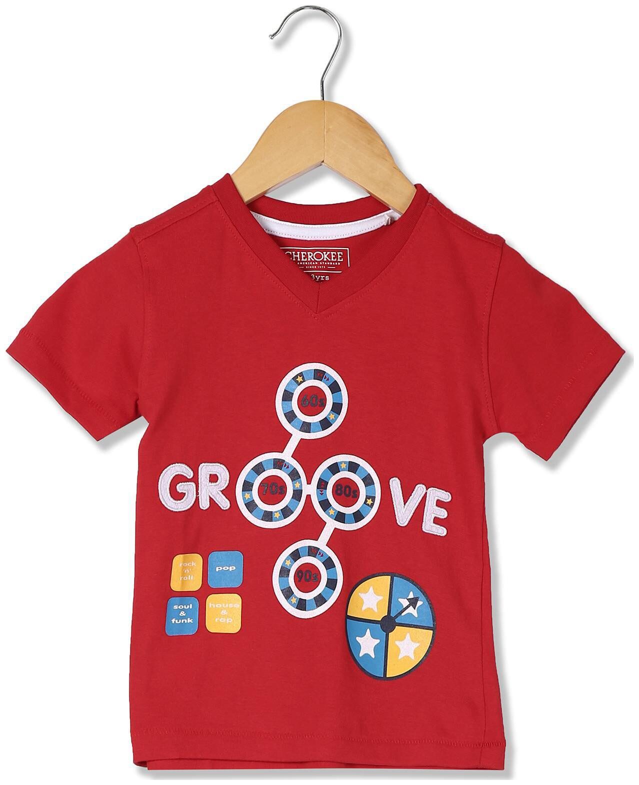 

CHEROKEE Boy Cotton Printed T-shirt - Red
