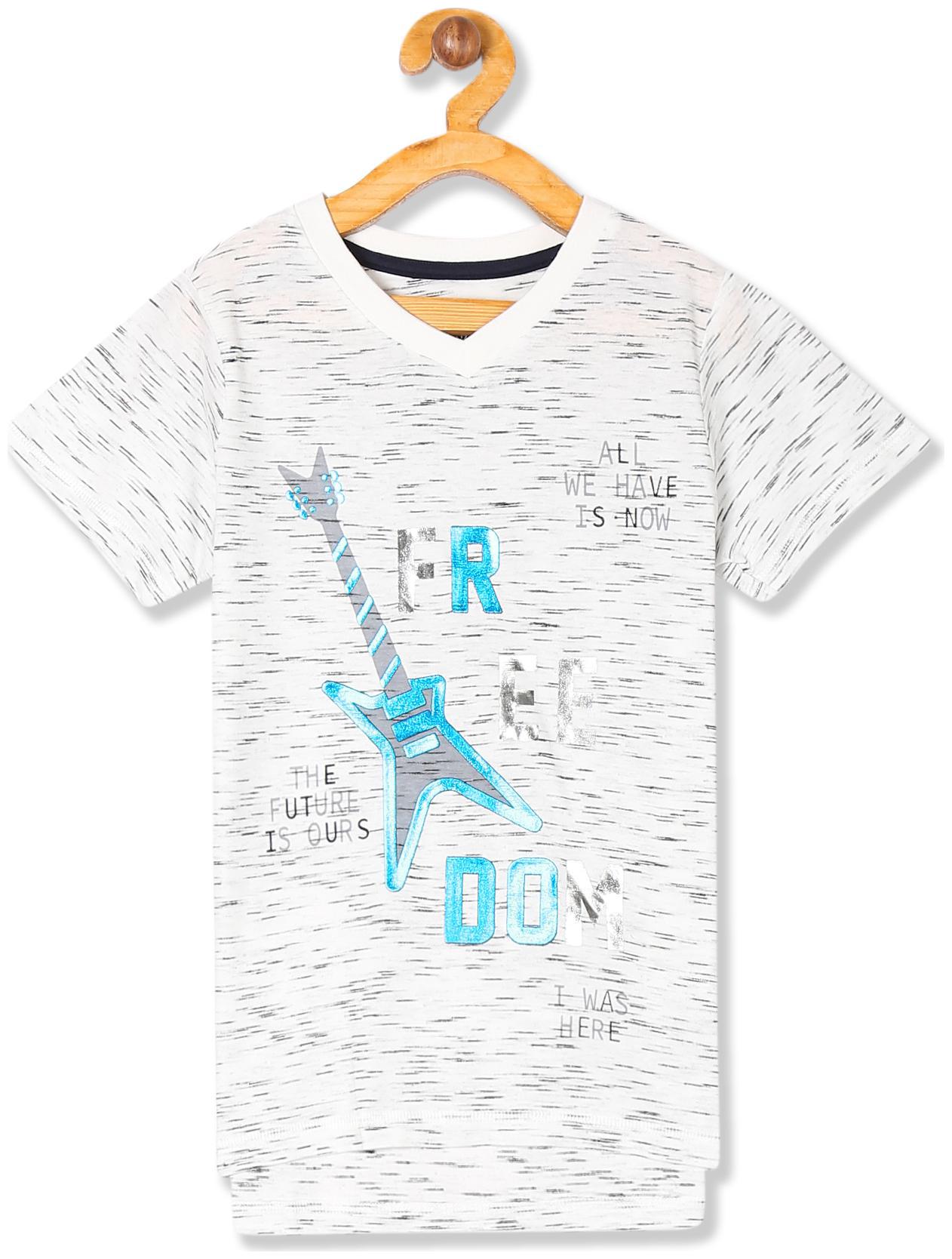 

CHEROKEE Boy Cotton Printed T-shirt - White