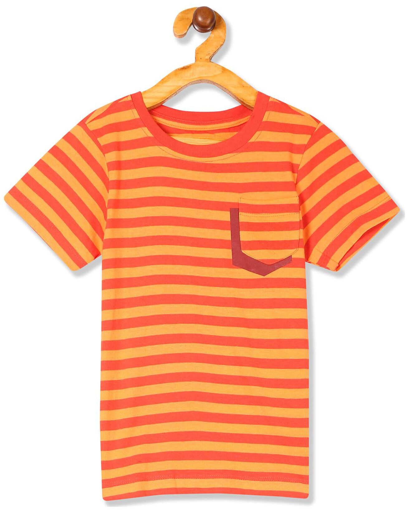 

CHEROKEE Boy Cotton Striped T-shirt - Orange