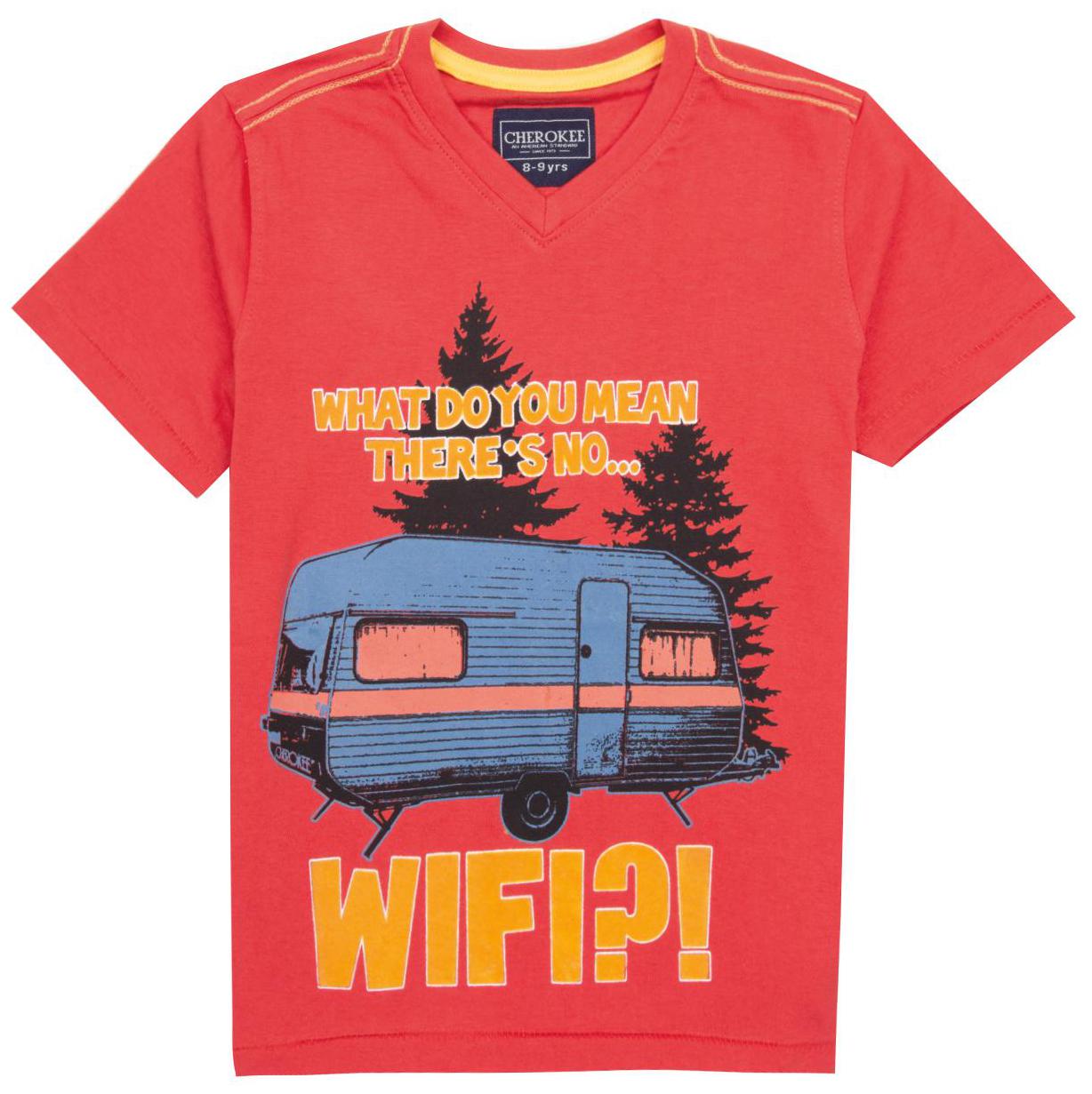 

CHEROKEE Boy Cotton Printed T-shirt - Red