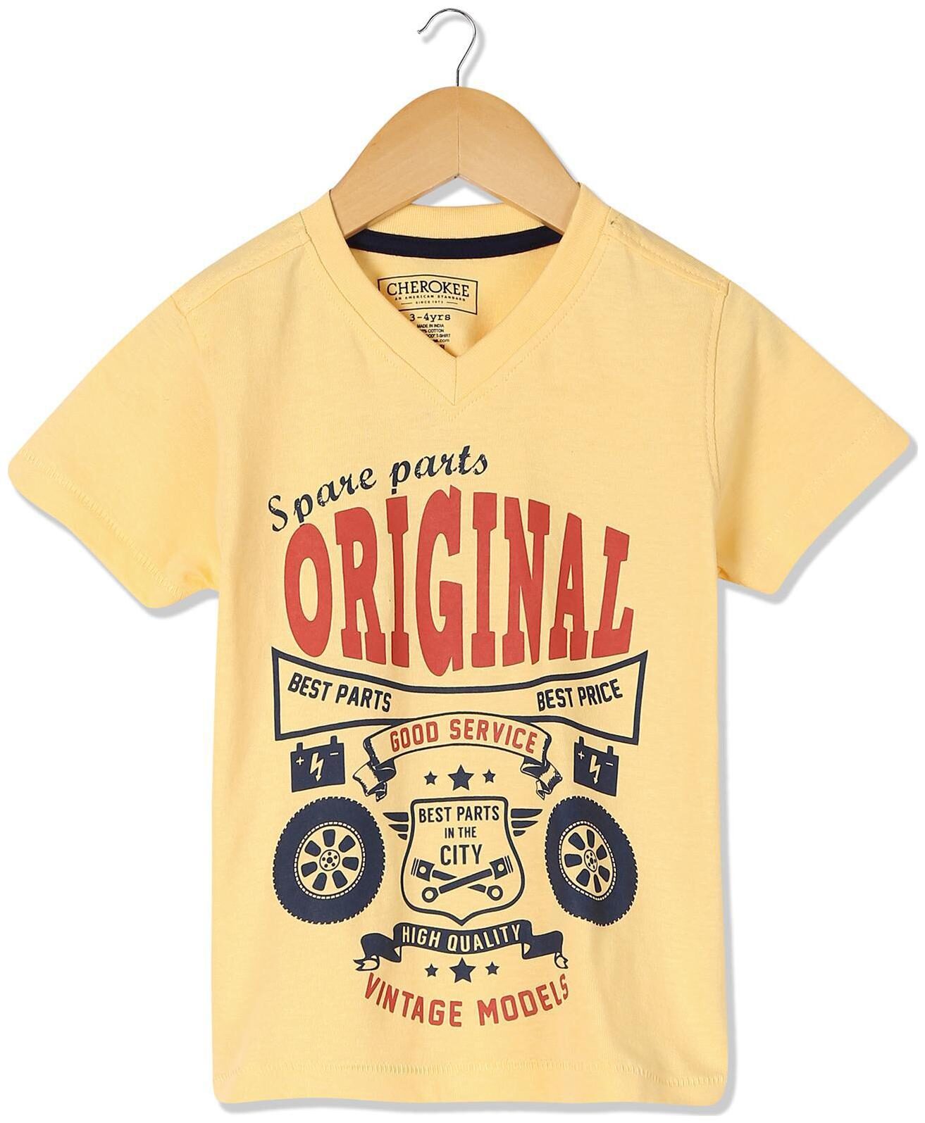 

CHEROKEE Boy Cotton Printed T-shirt - Yellow