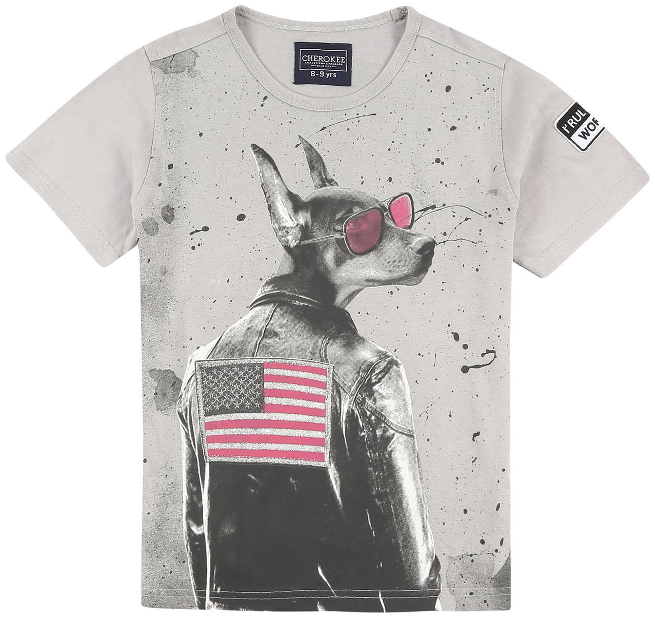 

CHEROKEE Boy Cotton Printed T-shirt - Grey