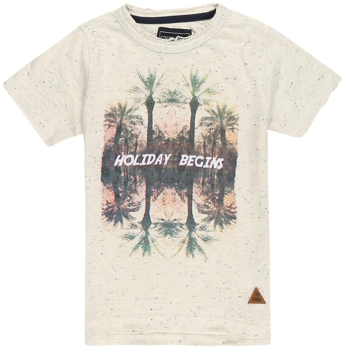 

CHEROKEE Boy Cotton Printed T-shirt - White