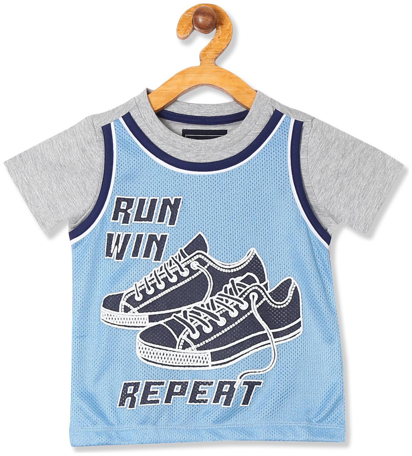 

CHEROKEE Boy Cotton Printed T-shirt - Blue