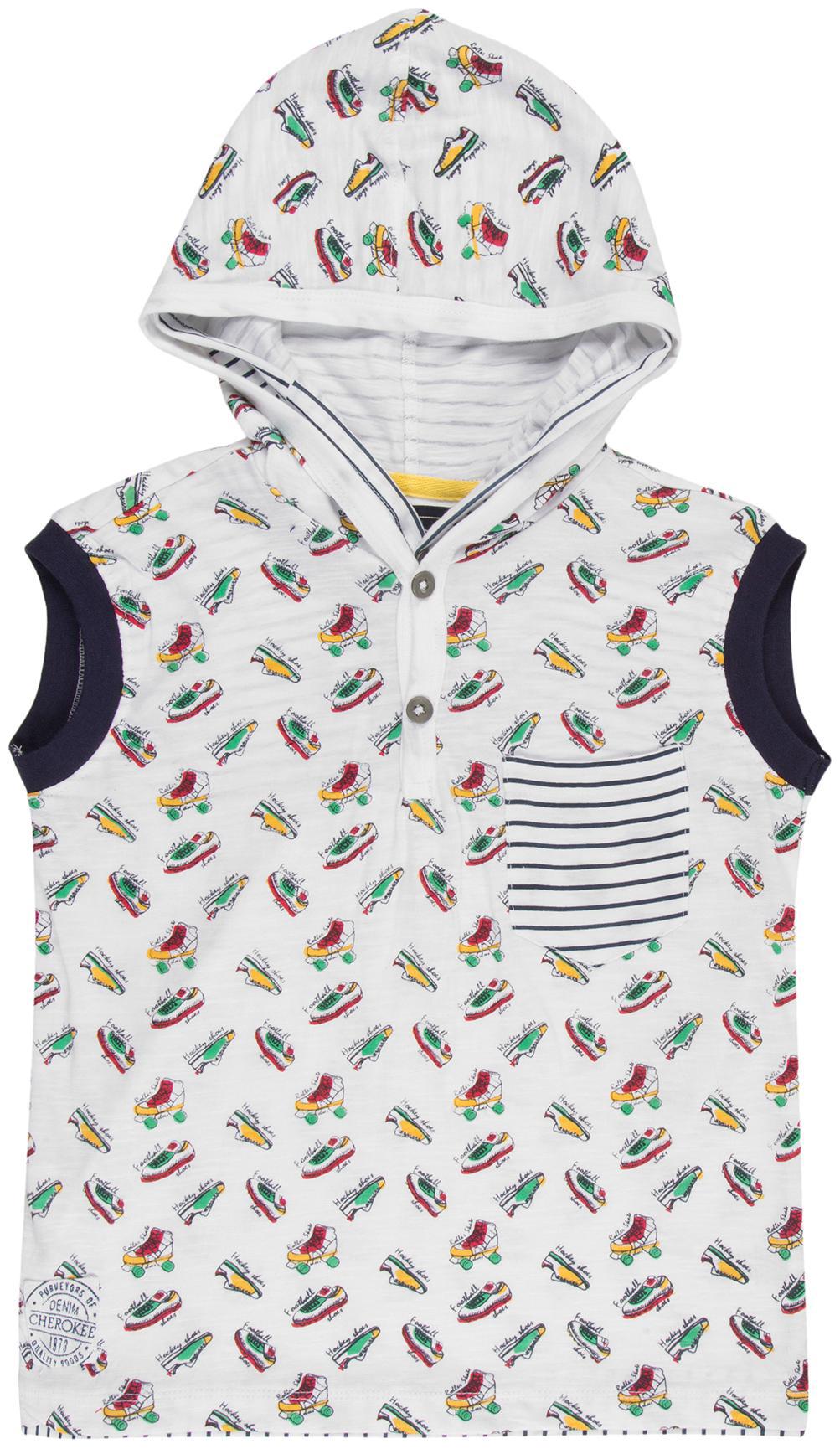 

CHEROKEE Boy Cotton Printed T-shirt - White