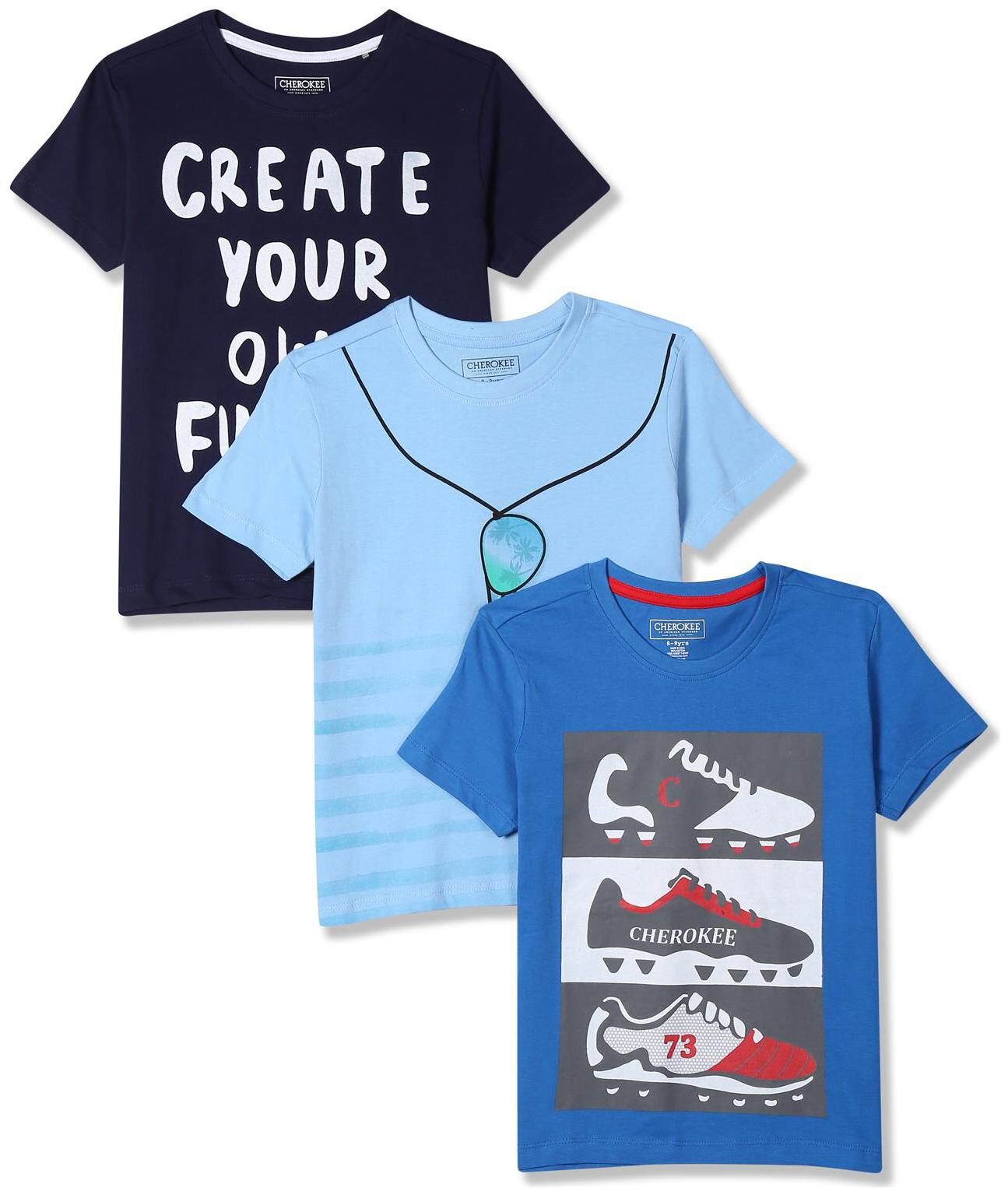 

CHEROKEE Boy Cotton Printed T-shirt - Blue