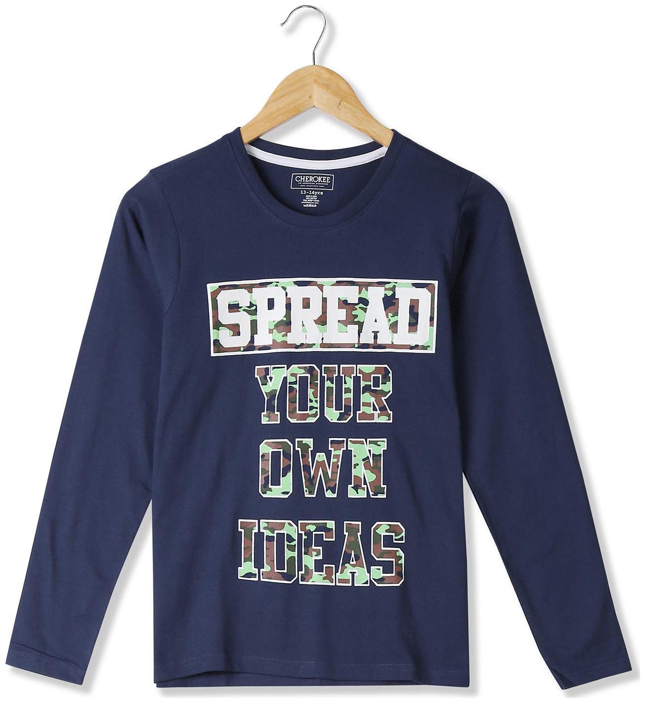 

CHEROKEE Boy Cotton Printed T-shirt - Blue