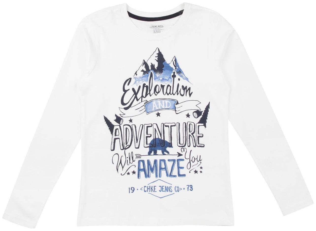 

CHEROKEE Boy Cotton Printed T-shirt - White