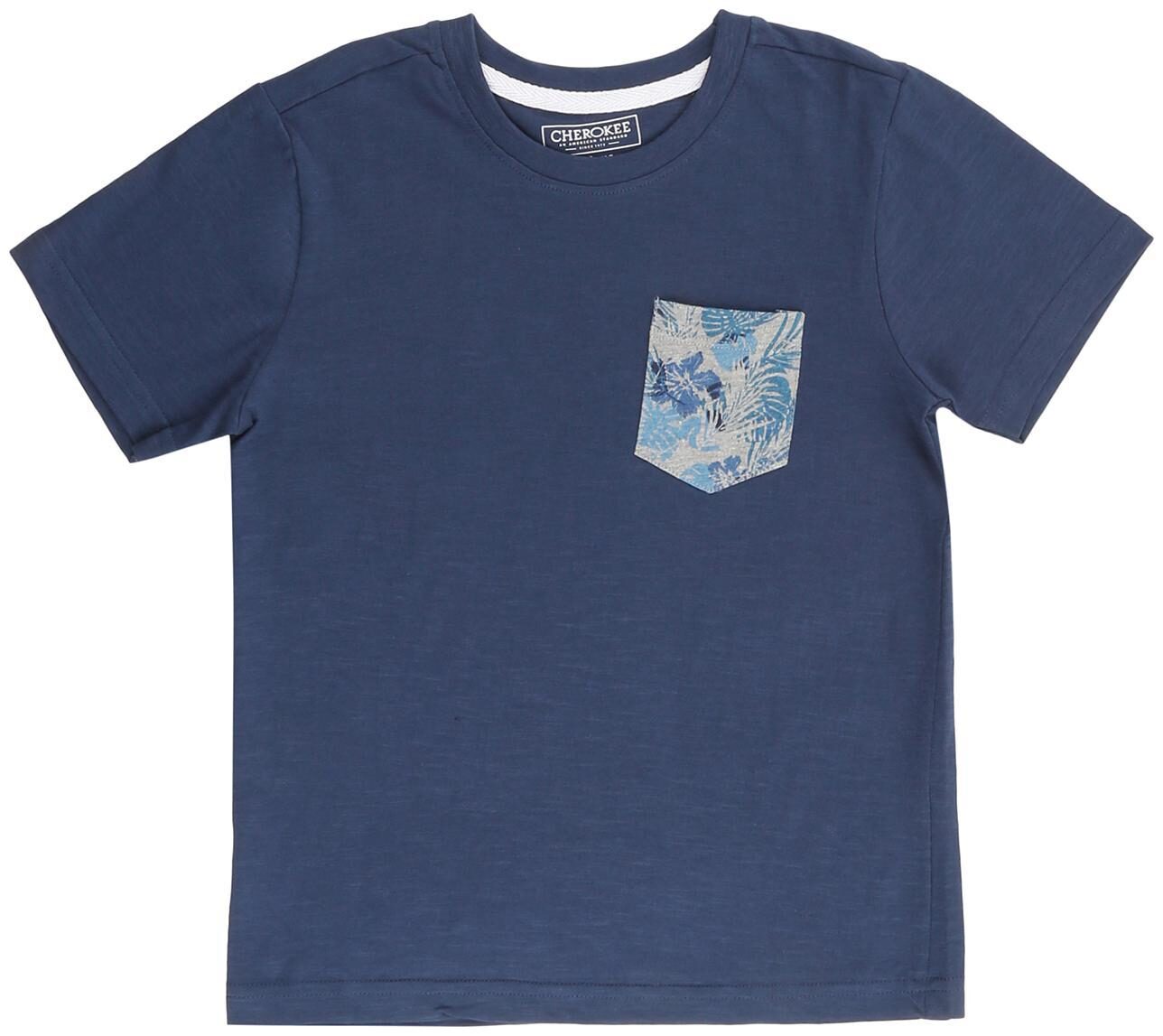 

CHEROKEE Boy Cotton Solid T-shirt - Blue