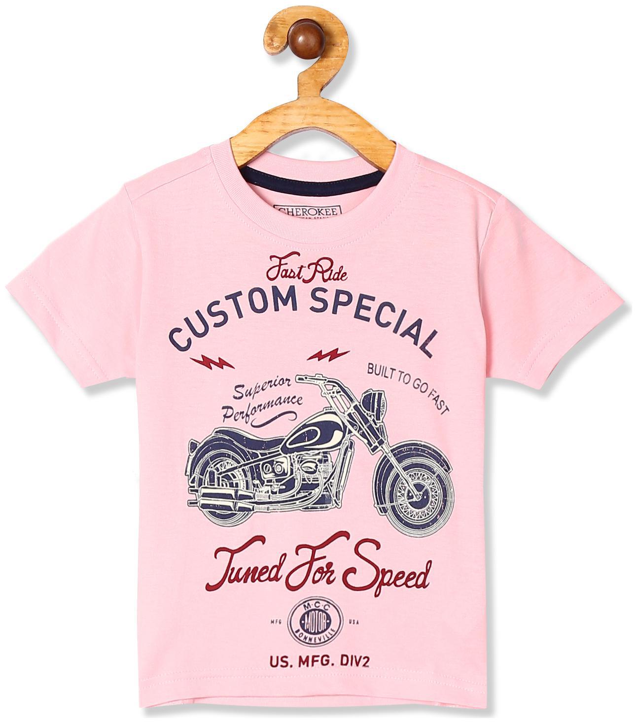 

CHEROKEE Boy Cotton Printed T-shirt - Pink