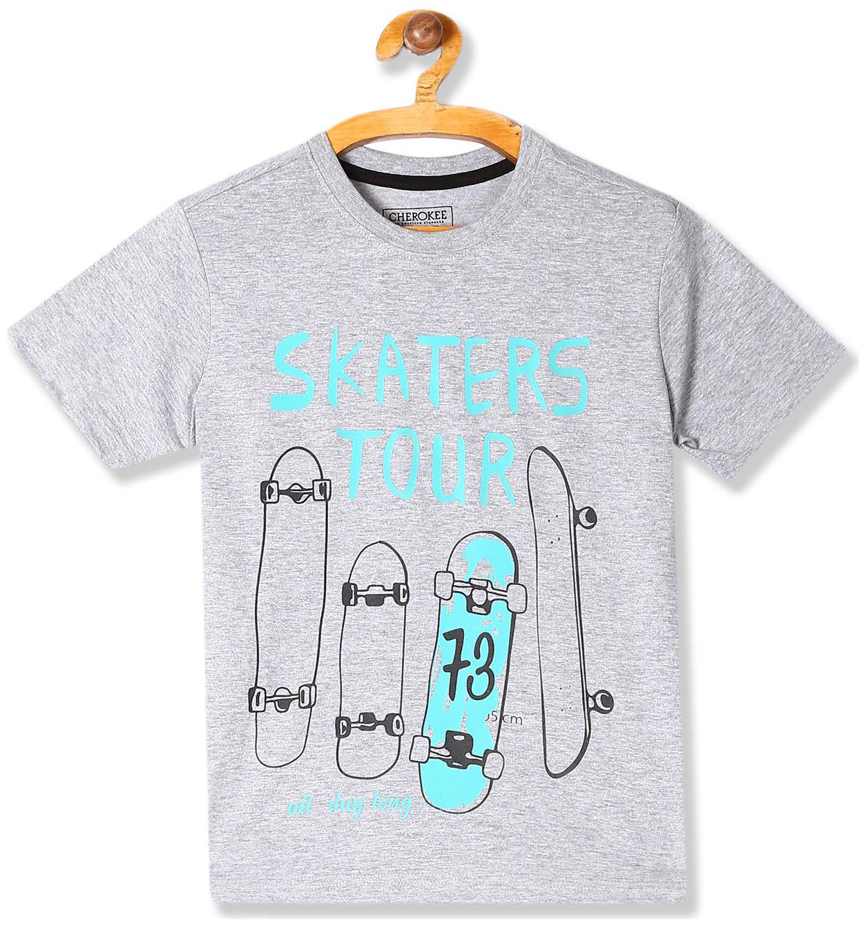 

CHEROKEE Boy Cotton Printed T-shirt - Grey