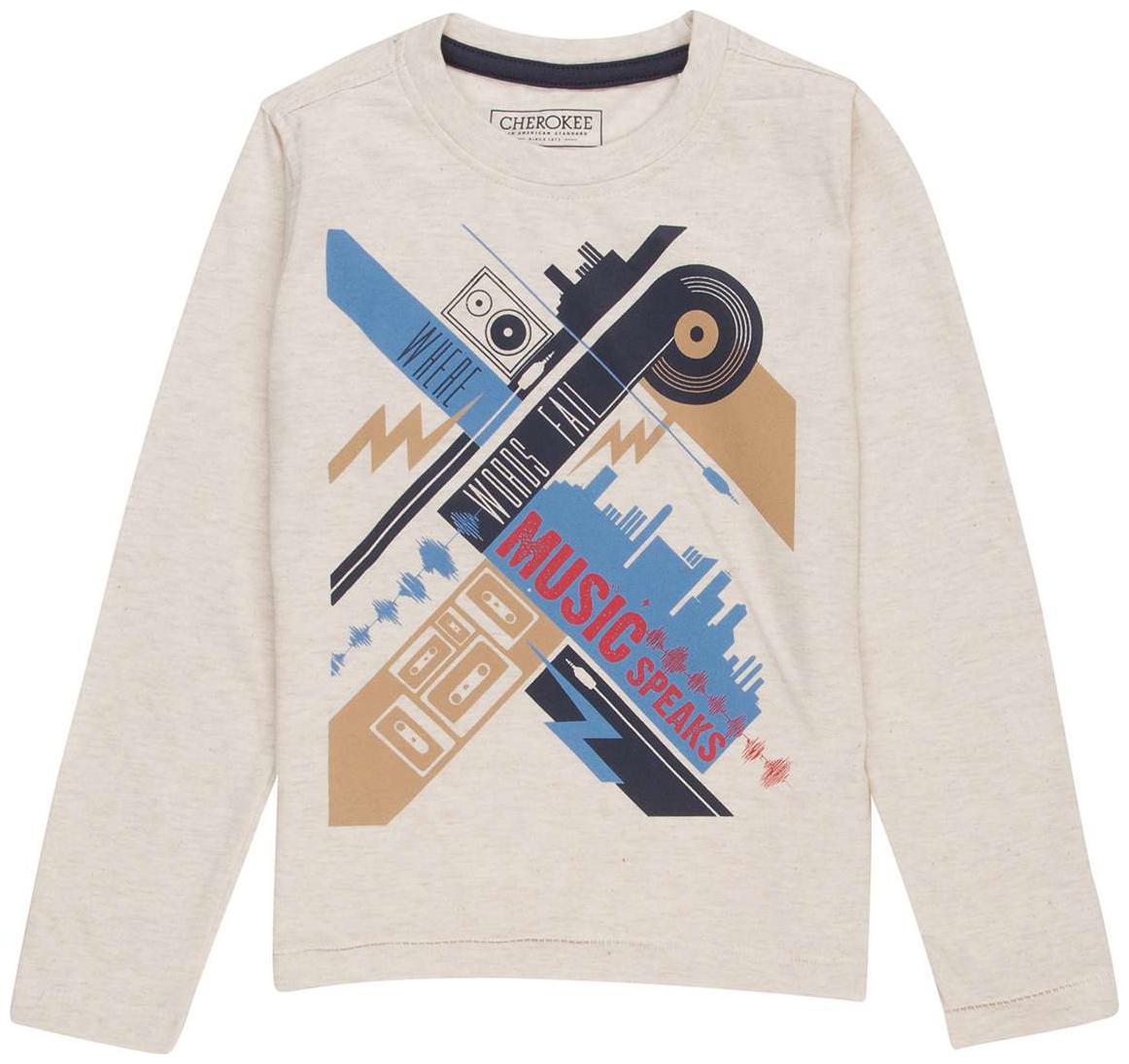 

CHEROKEE Boy Cotton Printed T-shirt - White