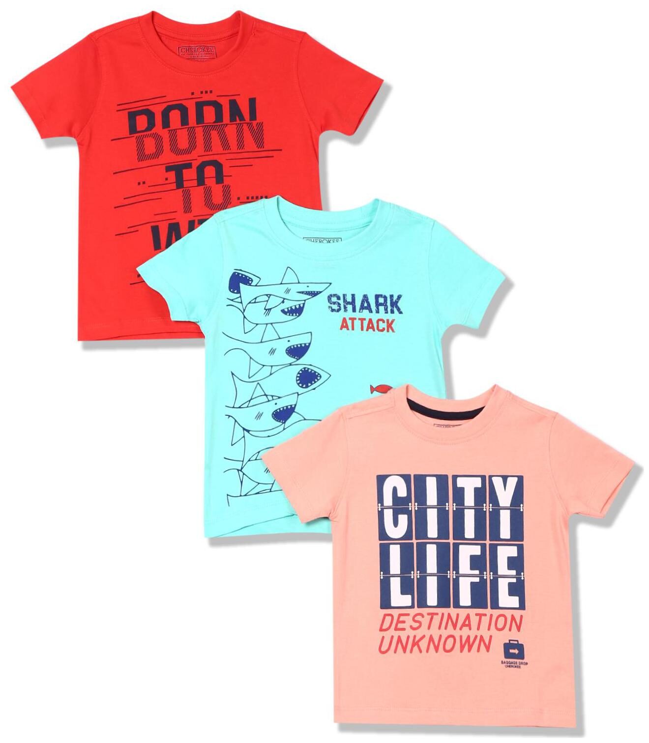 

CHEROKEE Boy Cotton Printed T-shirt - Multi