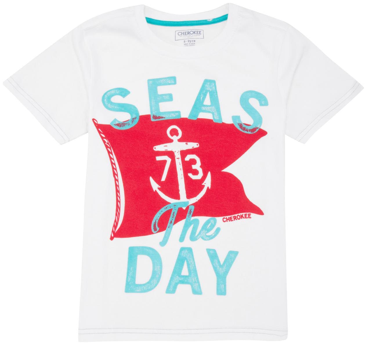 

CHEROKEE Boy Cotton Printed T-shirt - White