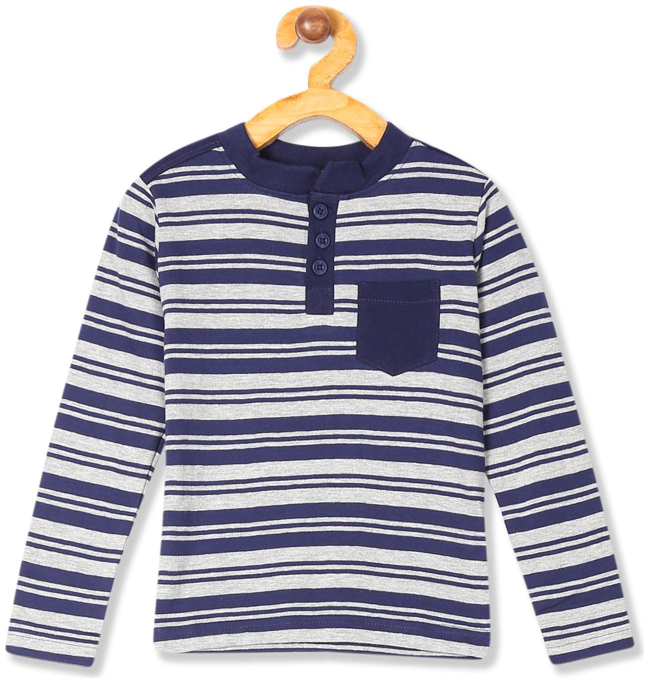 

CHEROKEE Boy Cotton Striped T-shirt - Blue