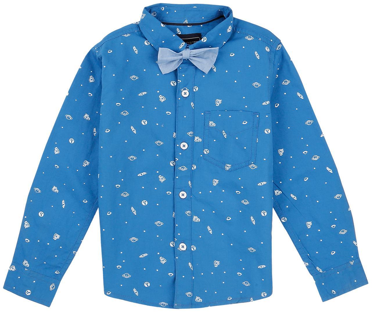 

CHEROKEE Boy Cotton Printed Shirt Blue