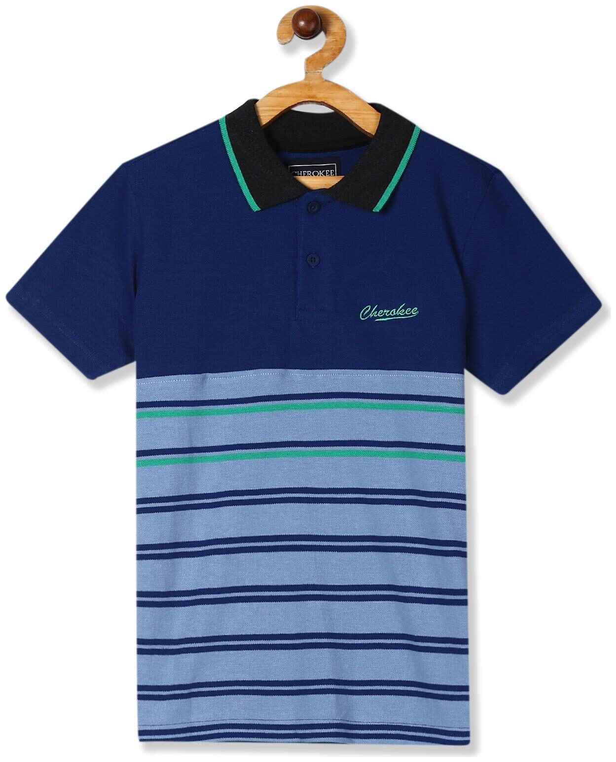 

CHEROKEE Boy Cotton Striped T-shirt - Blue