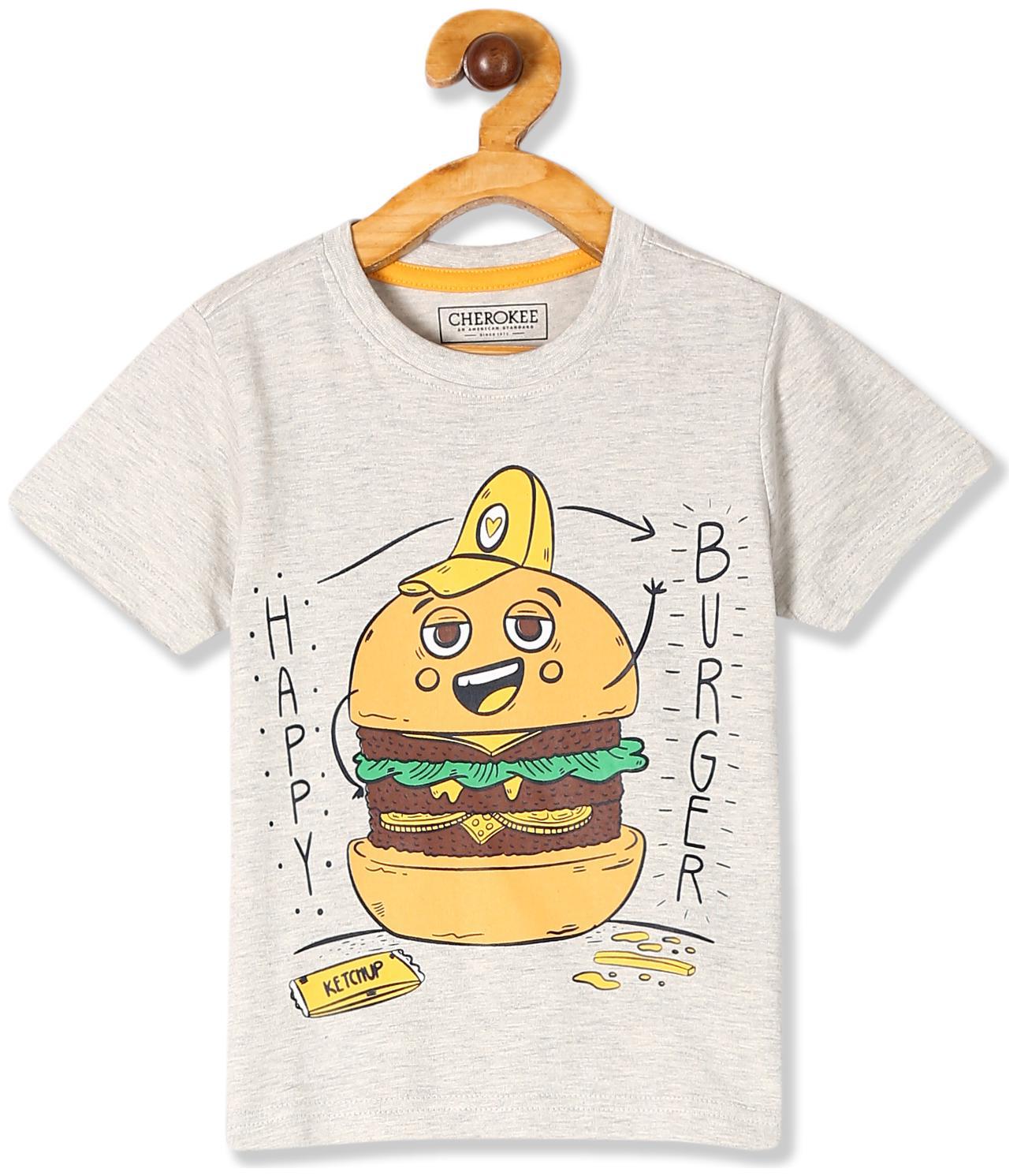 

CHEROKEE Boy Cotton Printed T-shirt - Grey