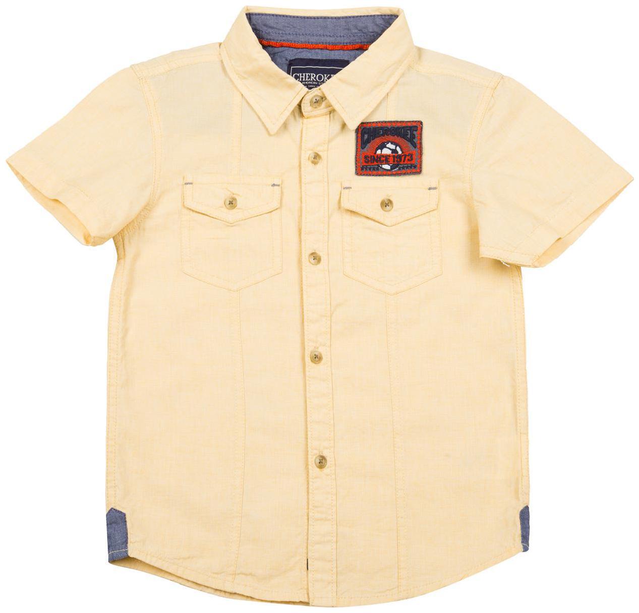 

CHEROKEE Boy Cotton Solid Shirt Yellow