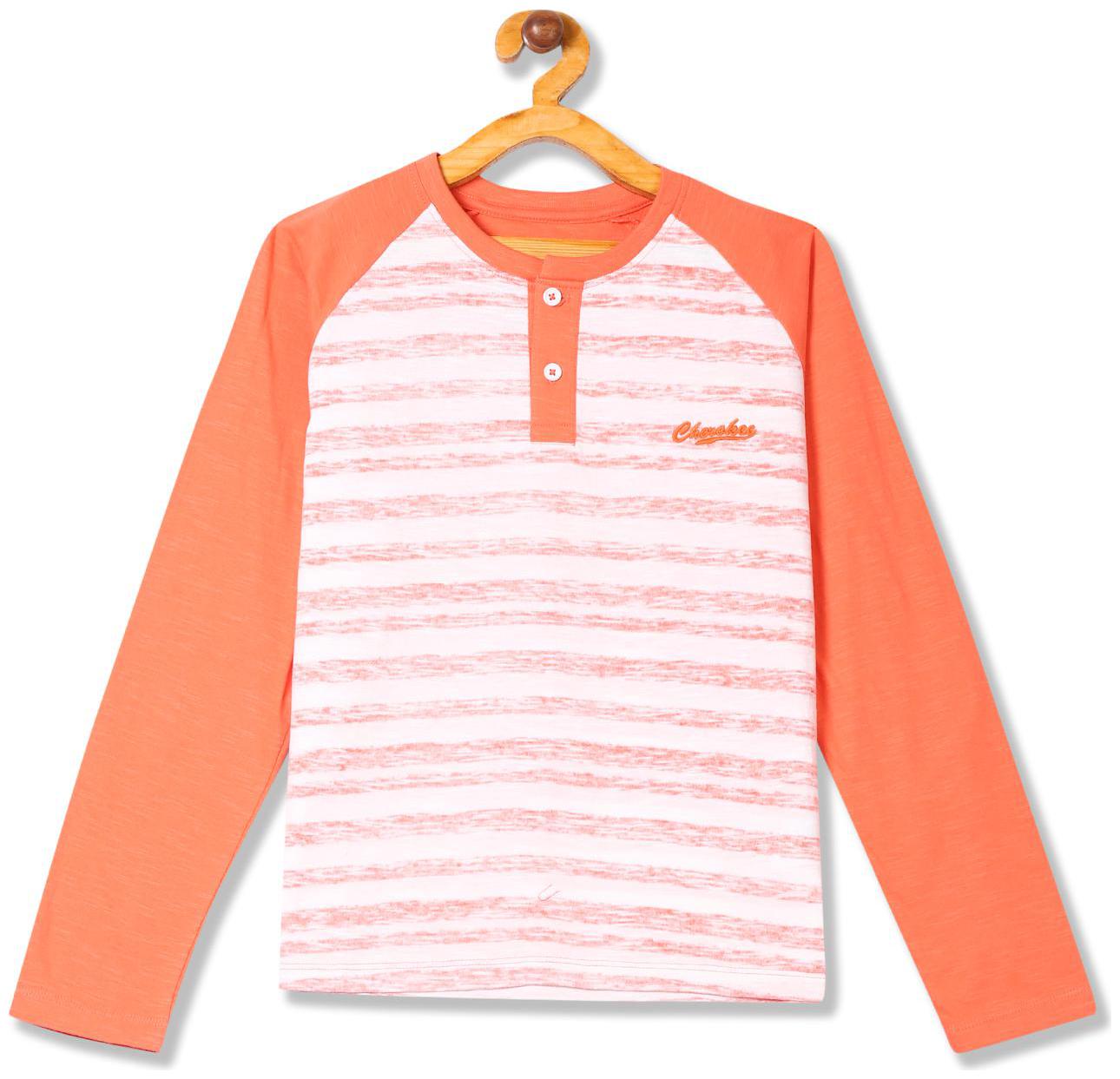 

CHEROKEE Boy Cotton Striped T-shirt - White