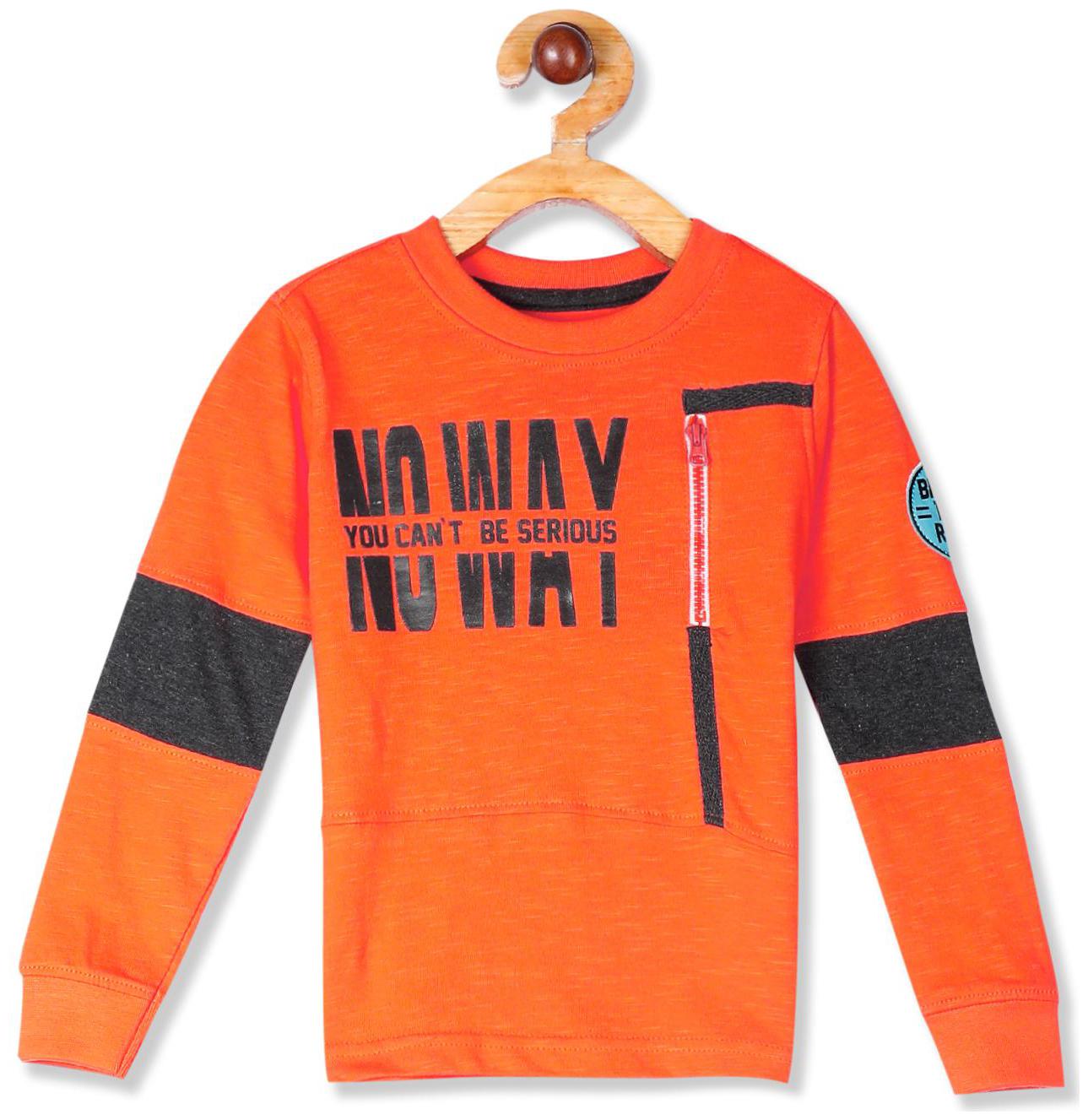 

CHEROKEE Boy Cotton Printed T-shirt - Orange