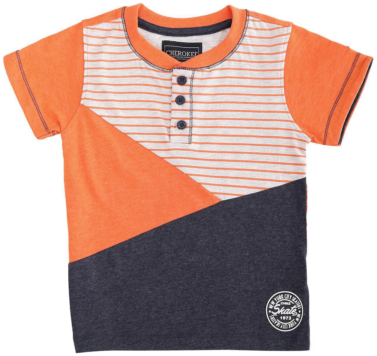 

CHEROKEE Boy Cotton blend Printed T-shirt - Orange