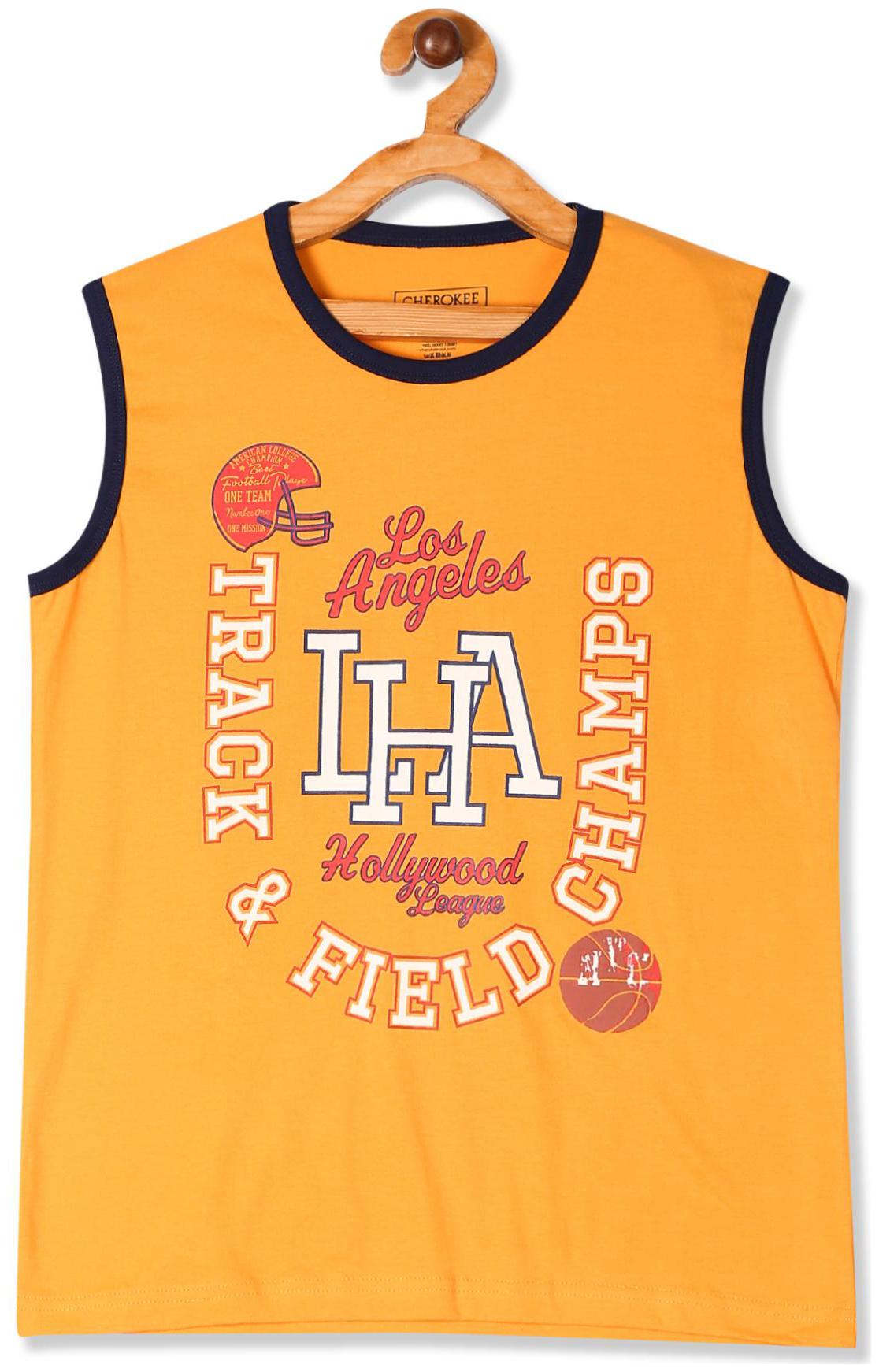

CHEROKEE Boy Cotton Printed T-shirt - Yellow
