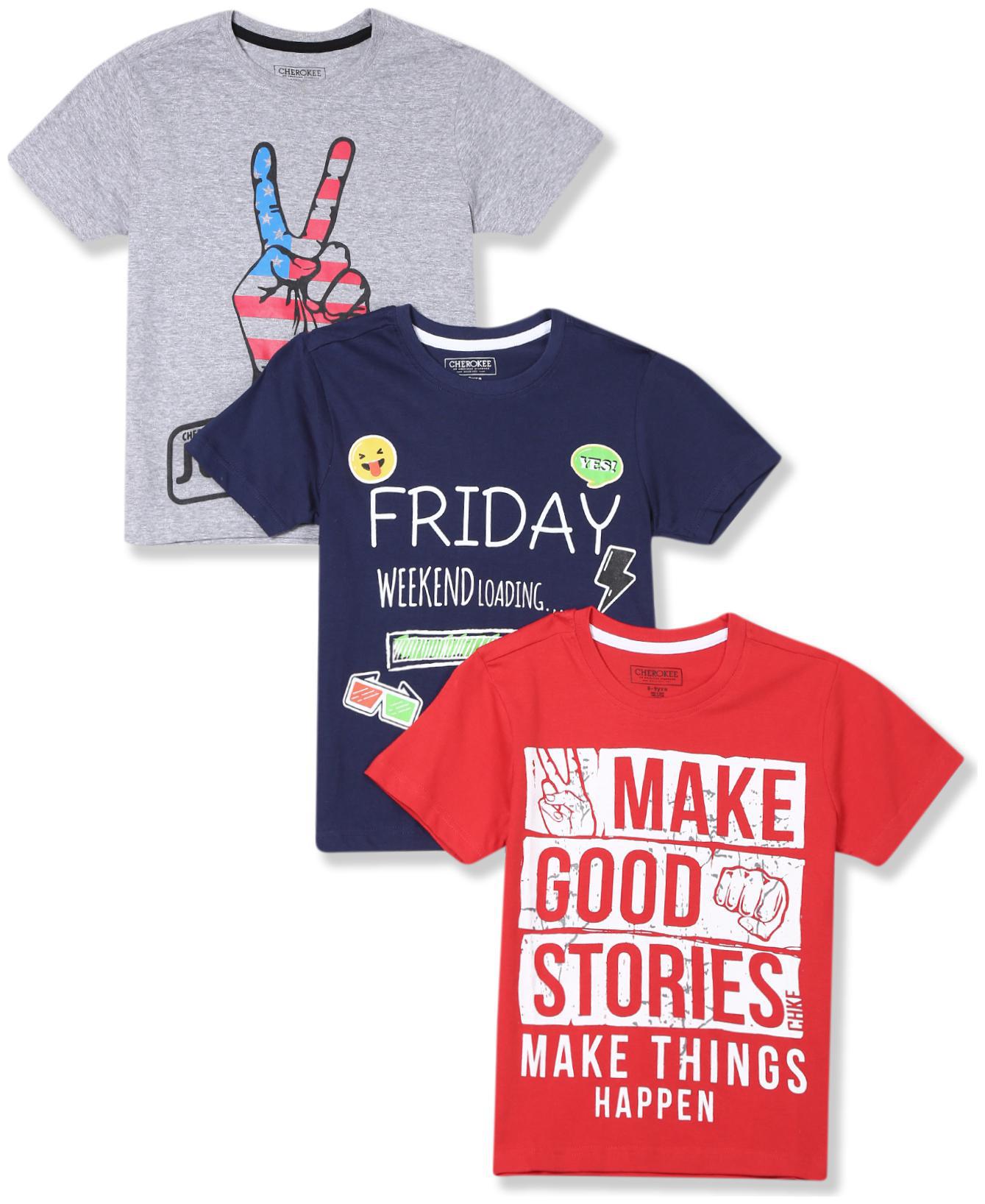 

CHEROKEE Boy Cotton Printed T-shirt - Multi