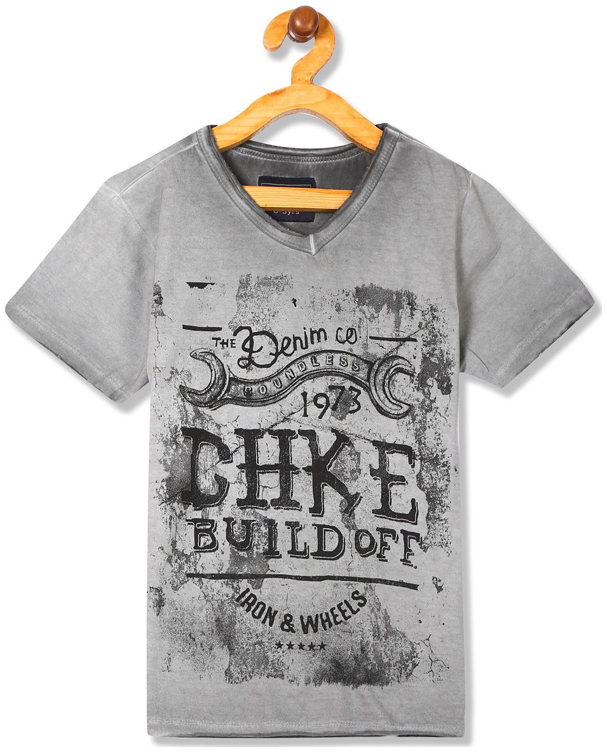 

CHEROKEE Boy Cotton Printed T-shirt - Grey