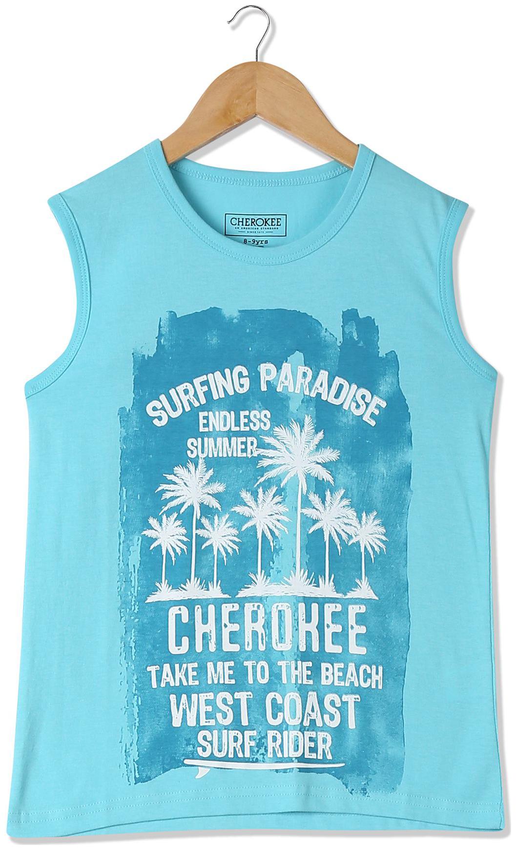 

CHEROKEE Boy Cotton Printed T-shirt - Blue