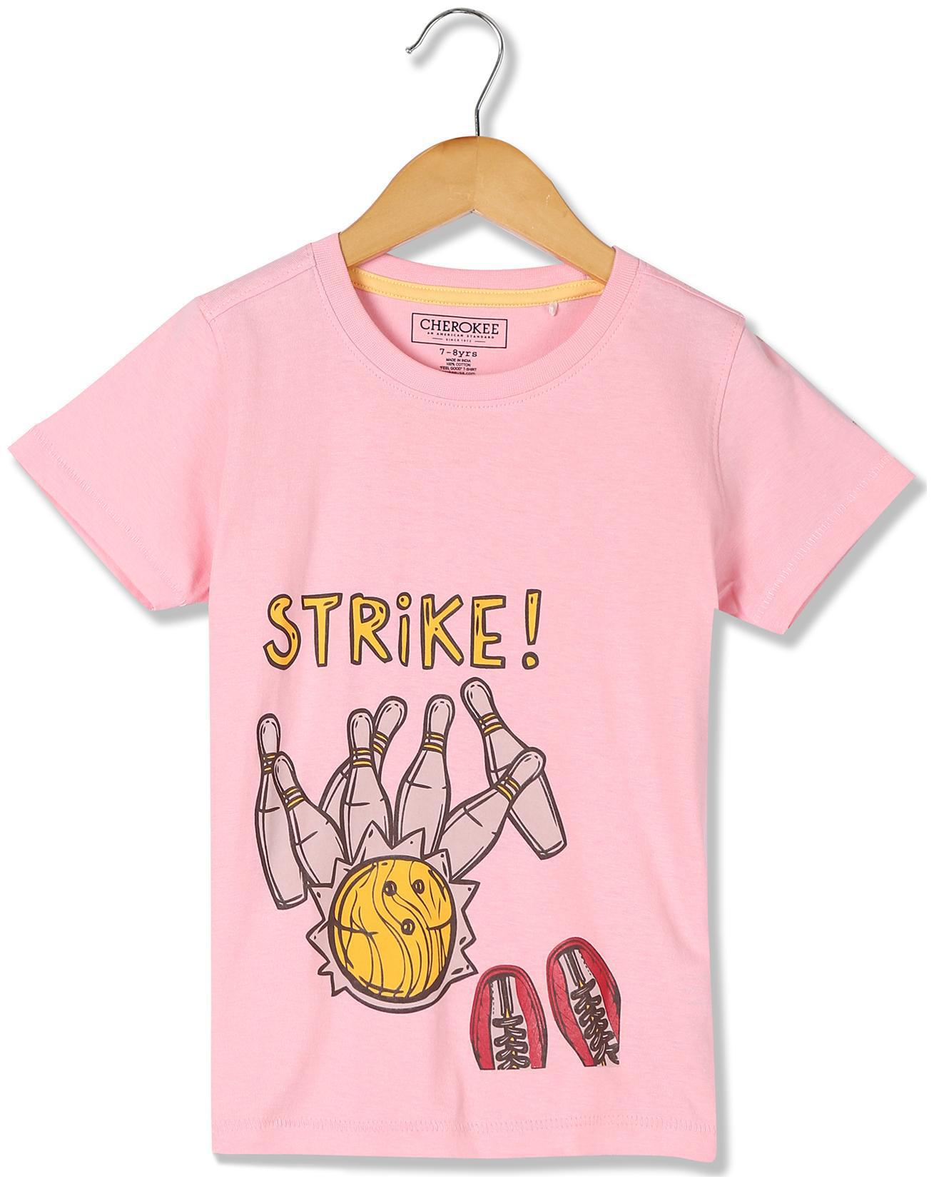 

CHEROKEE Boy Cotton Printed T-shirt - Pink