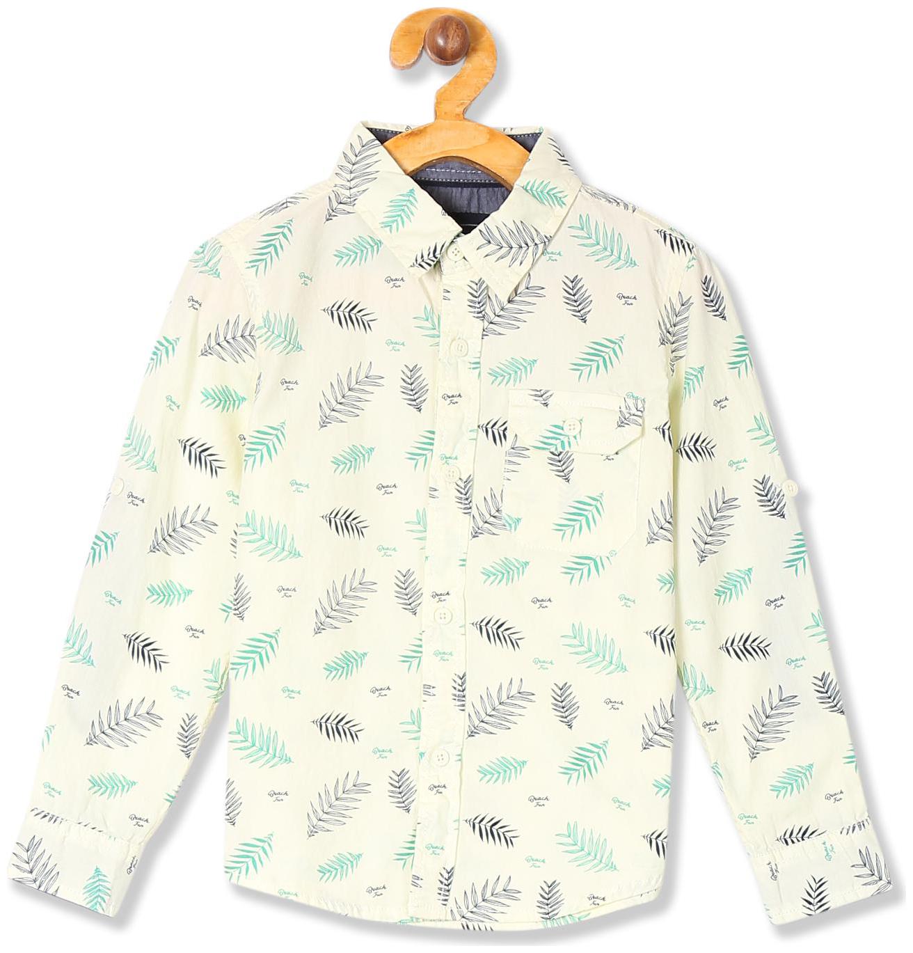 

CHEROKEE Boy Cotton Printed Shirt Yellow