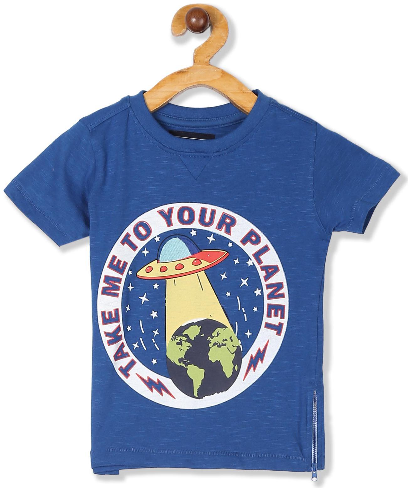 

CHEROKEE Boy Cotton Printed T-shirt - Blue