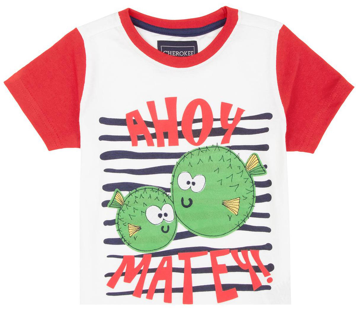 

CHEROKEE Boy Cotton Printed T-shirt - White