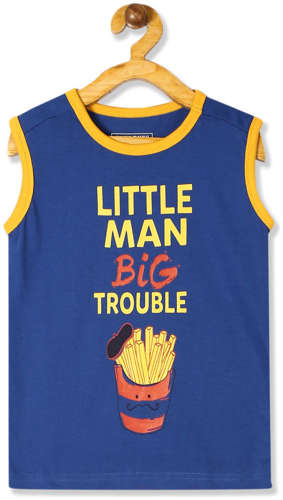 

CHEROKEE Boy Cotton Printed T-shirt - Blue
