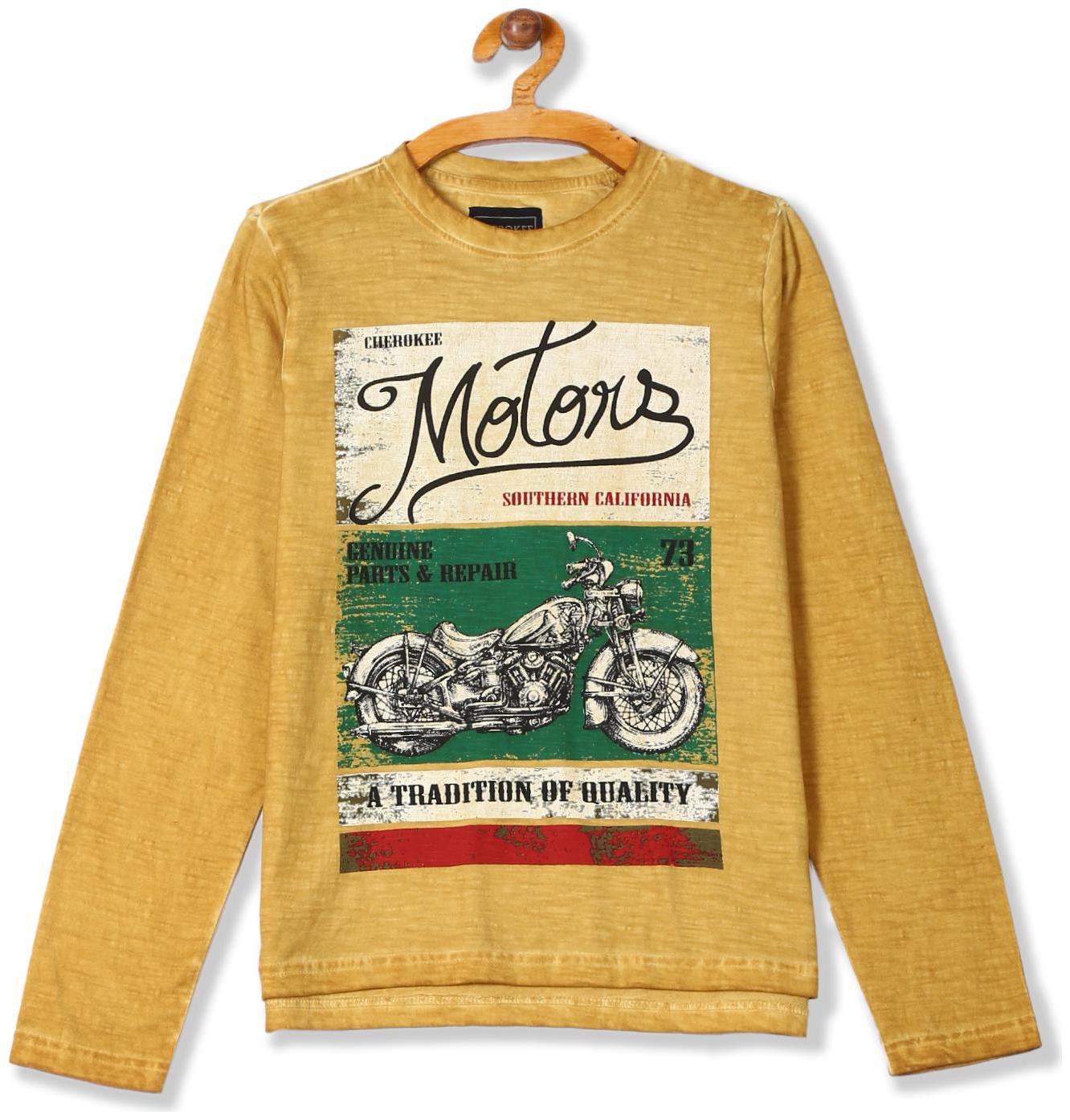 

CHEROKEE Boy Cotton Printed T-shirt - Yellow