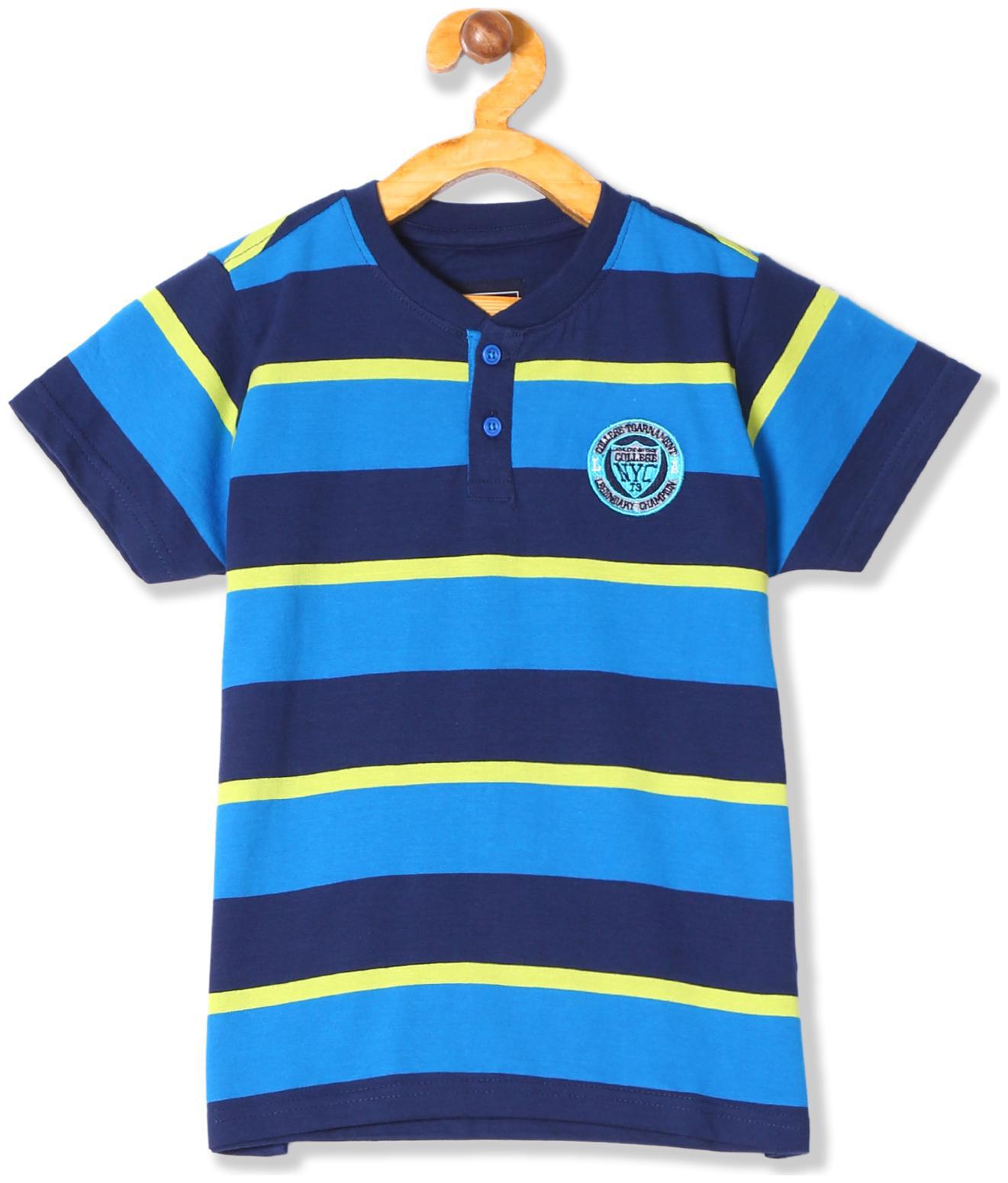 

CHEROKEE Boy Cotton Striped T-shirt - Blue
