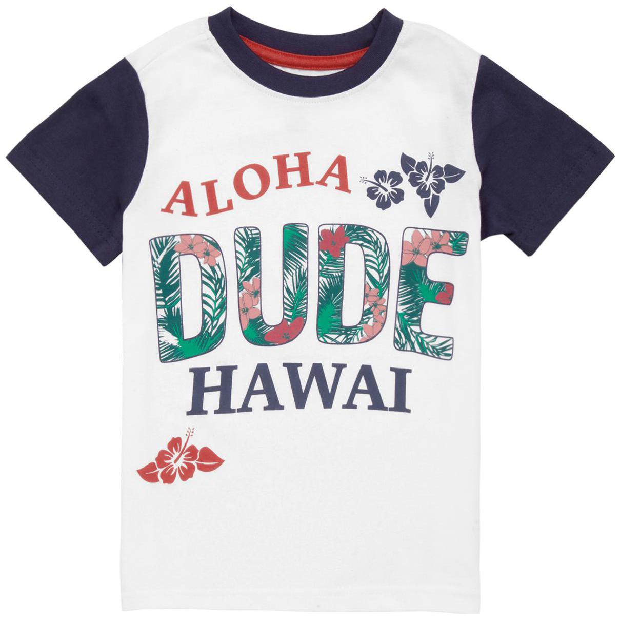 

CHEROKEE Boy Cotton Printed T-shirt - White Blue