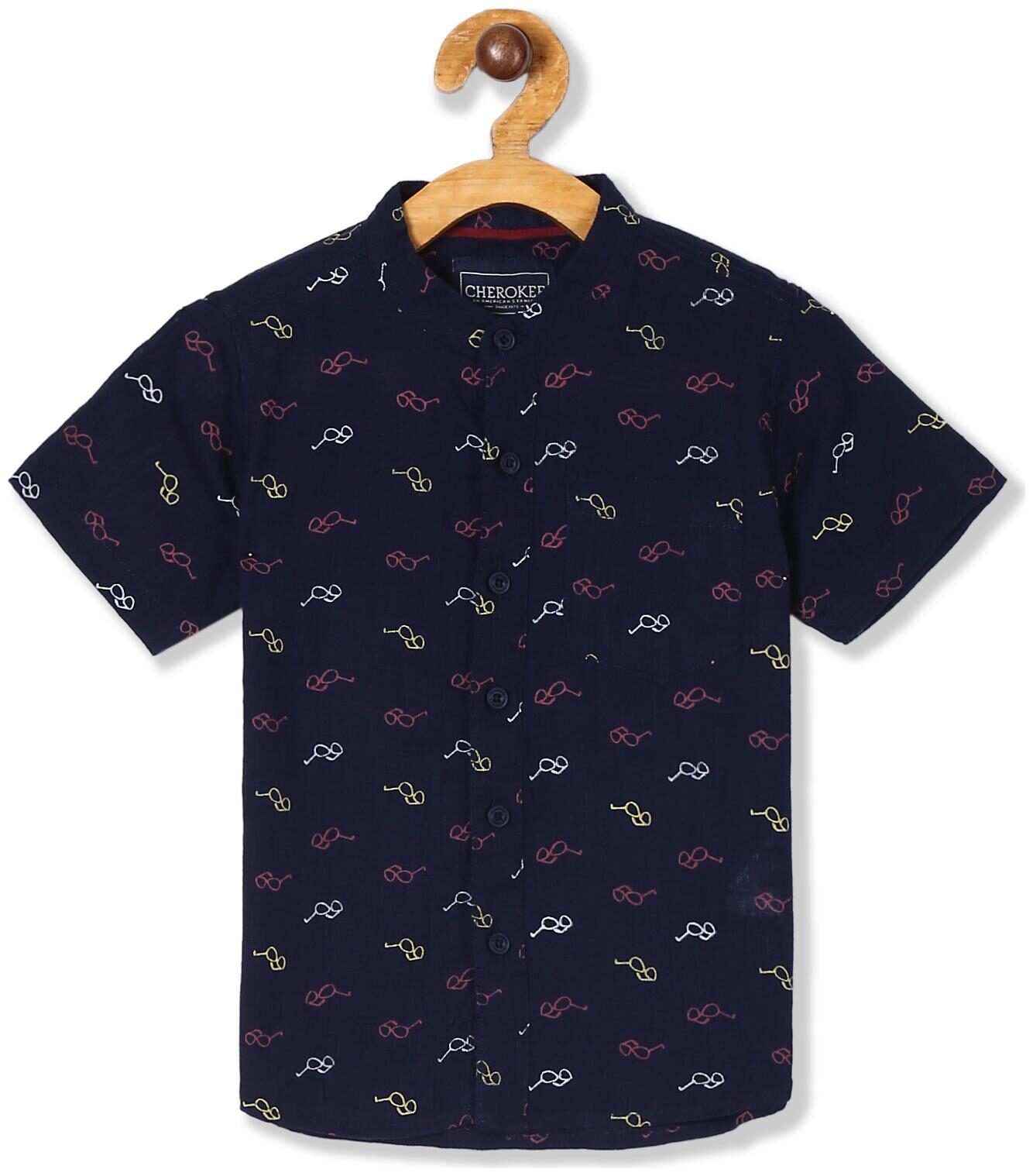 

CHEROKEE Boy Cotton Printed Shirt Blue