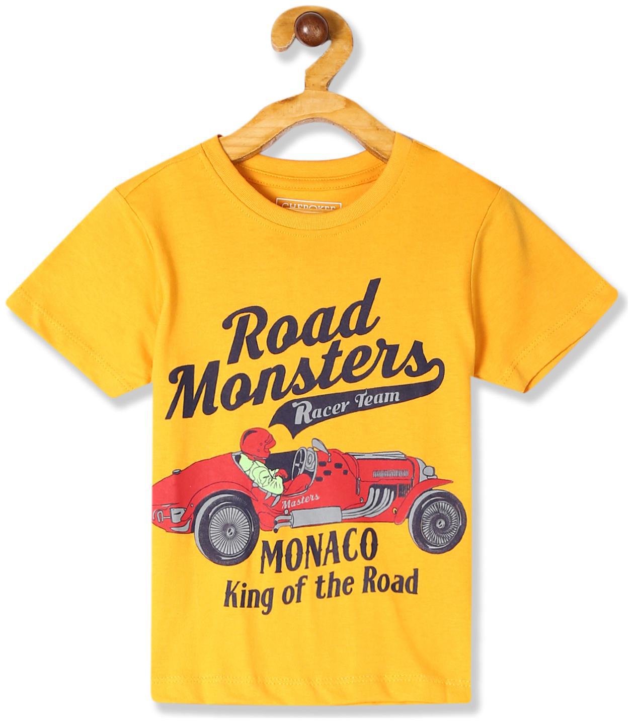 

CHEROKEE Boy Cotton Printed T-shirt - Yellow